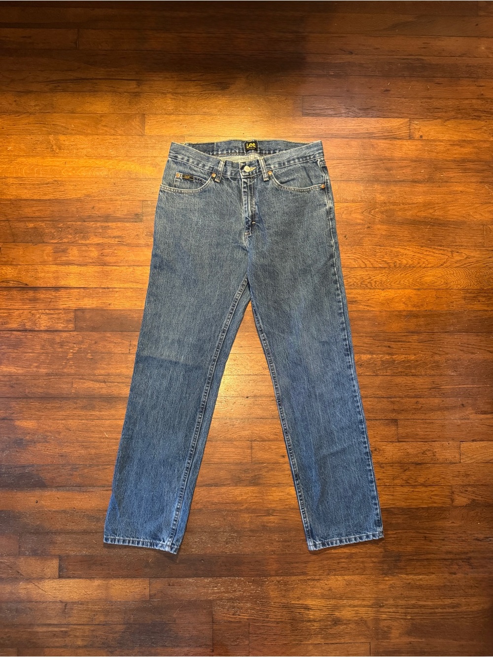 VTG 90s Lee Men's Classic Straight Blue Denim Jeans